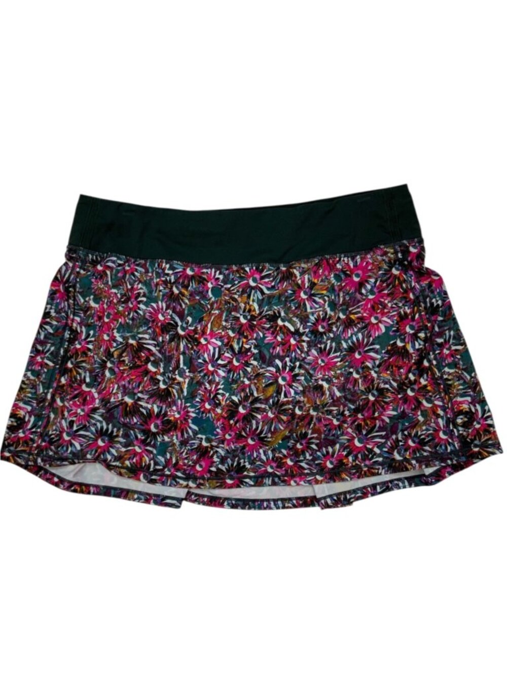 Lululemon Pace Rival Mid-Rise Skirt Skort 10 Vivid Floral Tone Multi Tennis - Picture 2 of 14
